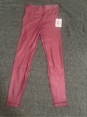 ZYIA NWT Metallic Cranberry Leggings